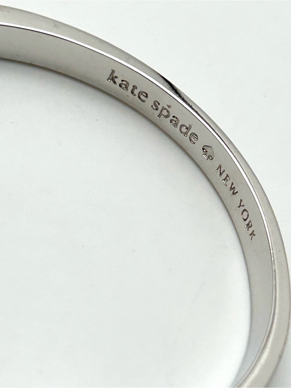 Kate Spade Do the Twist Silver Hinged Bangle Bracelet - Picture 3 of 5